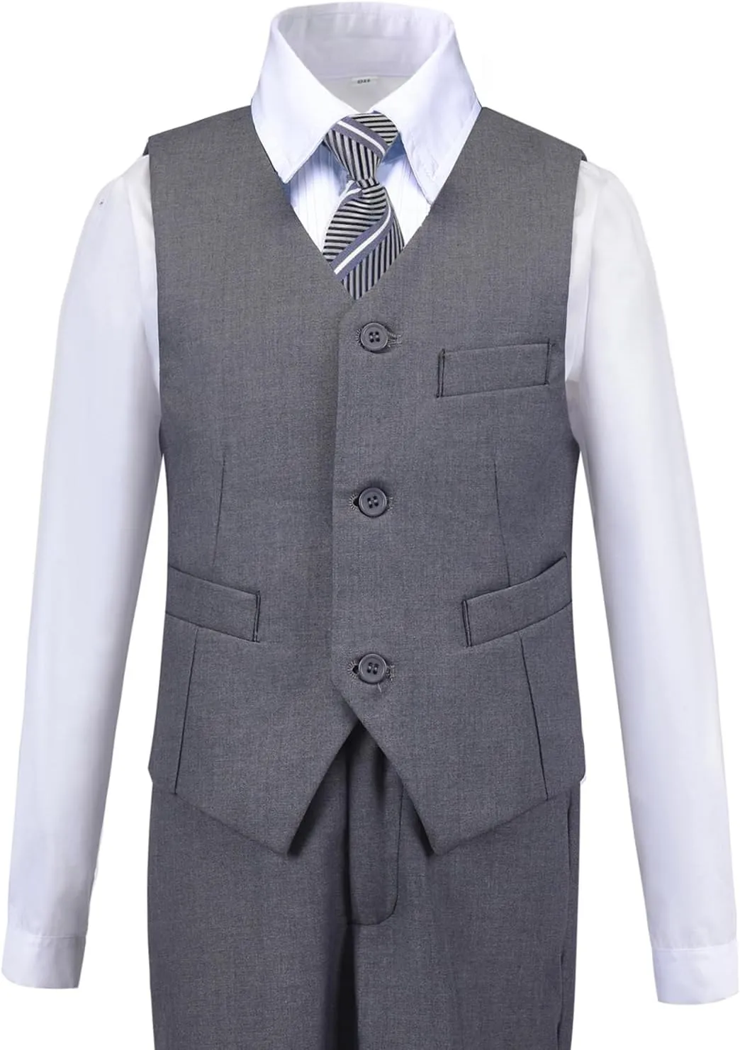 Boys Suit for Kids Tuxedo Suits for Wedding Formal Suit Set Toddler Boy Dress Outfit with Shirt and Tie