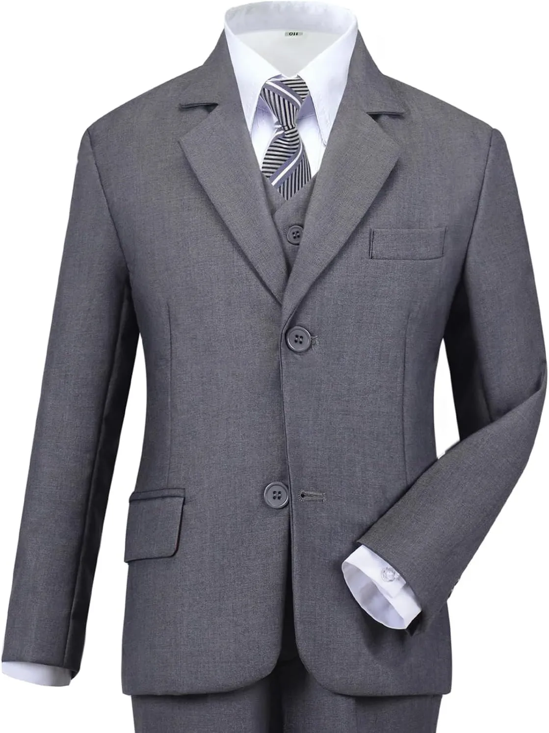 Boys Suit for Kids Tuxedo Suits for Wedding Formal Suit Set Toddler Boy Dress Outfit with Shirt and Tie