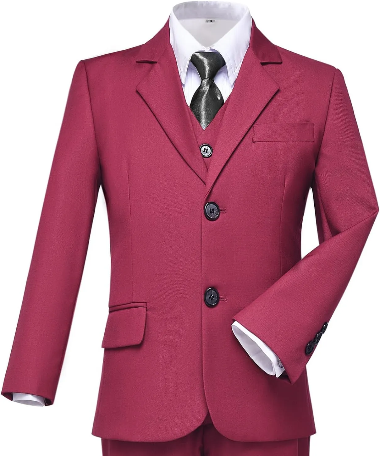 Boys Suit for Kids Tuxedo Suits for Wedding Formal Suit Set Toddler Boy Dress Outfit with Shirt and Tie