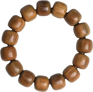 Buddha bracelets Bead Bracelet Tibetan Buddhist,Meditation Prayer Beads Bangle,Buddhist Bracelet Wood for Men,Mala Prayer Tibetan Link Cuff,Chinese Style Sandalwood Handmade Unisex Jewelry,Gifts