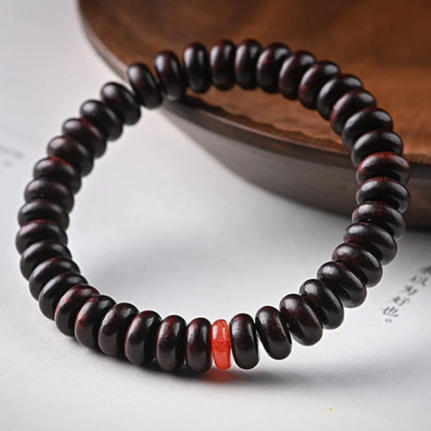 Buddha Bracelets Bead Bracelet Tibetan Buddhist,Meditation Prayer Beads Bangle,Natural Wood,Buddha Beads Bracelet for Men,Meditation Yoga Prayer Cuff Jewelry,Hand Polished Accessories