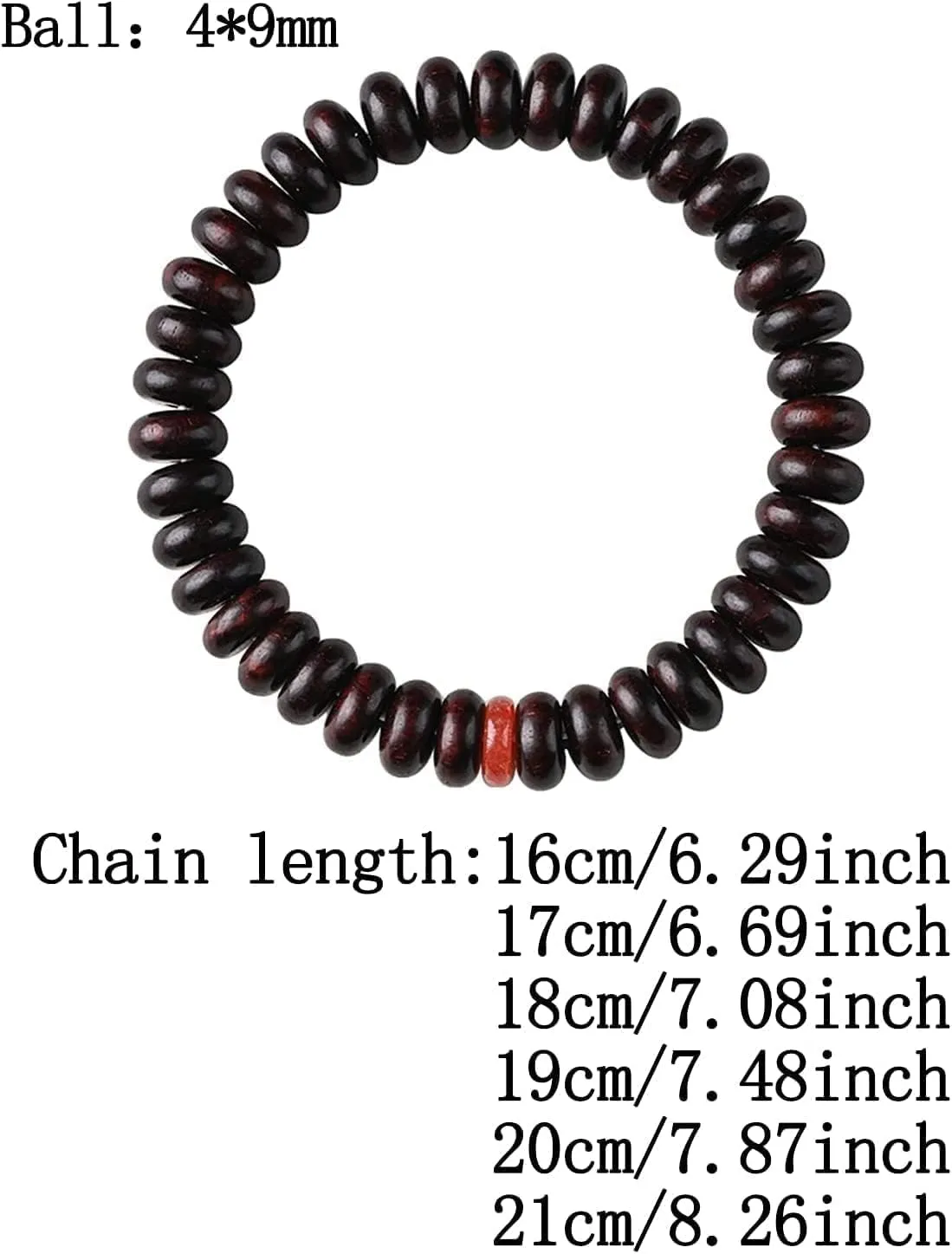 Buddha Bracelets Bead Bracelet Tibetan Buddhist,Meditation Prayer Beads Bangle,Natural Wood,Buddha Beads Bracelet for Men,Meditation Yoga Prayer Cuff Jewelry,Hand Polished Accessories
