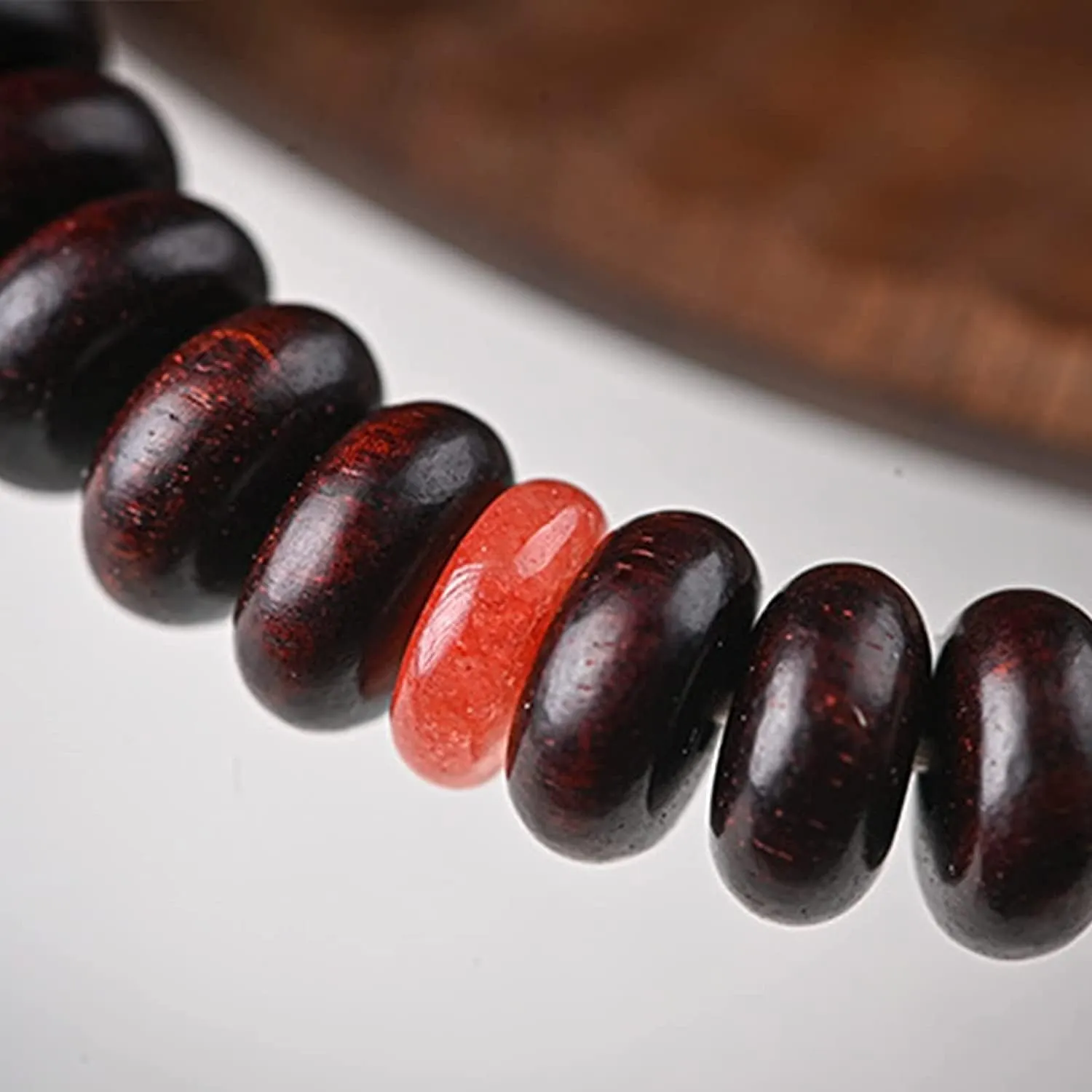 Buddha Bracelets Bead Bracelet Tibetan Buddhist,Meditation Prayer Beads Bangle,Natural Wood,Buddha Beads Bracelet for Men,Meditation Yoga Prayer Cuff Jewelry,Hand Polished Accessories