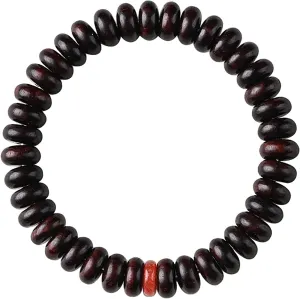 Buddha Bracelets Bead Bracelet Tibetan Buddhist,Meditation Prayer Beads Bangle,Natural Wood,Buddha Beads Bracelet for Men,Meditation Yoga Prayer Cuff Jewelry,Hand Polished Accessories
