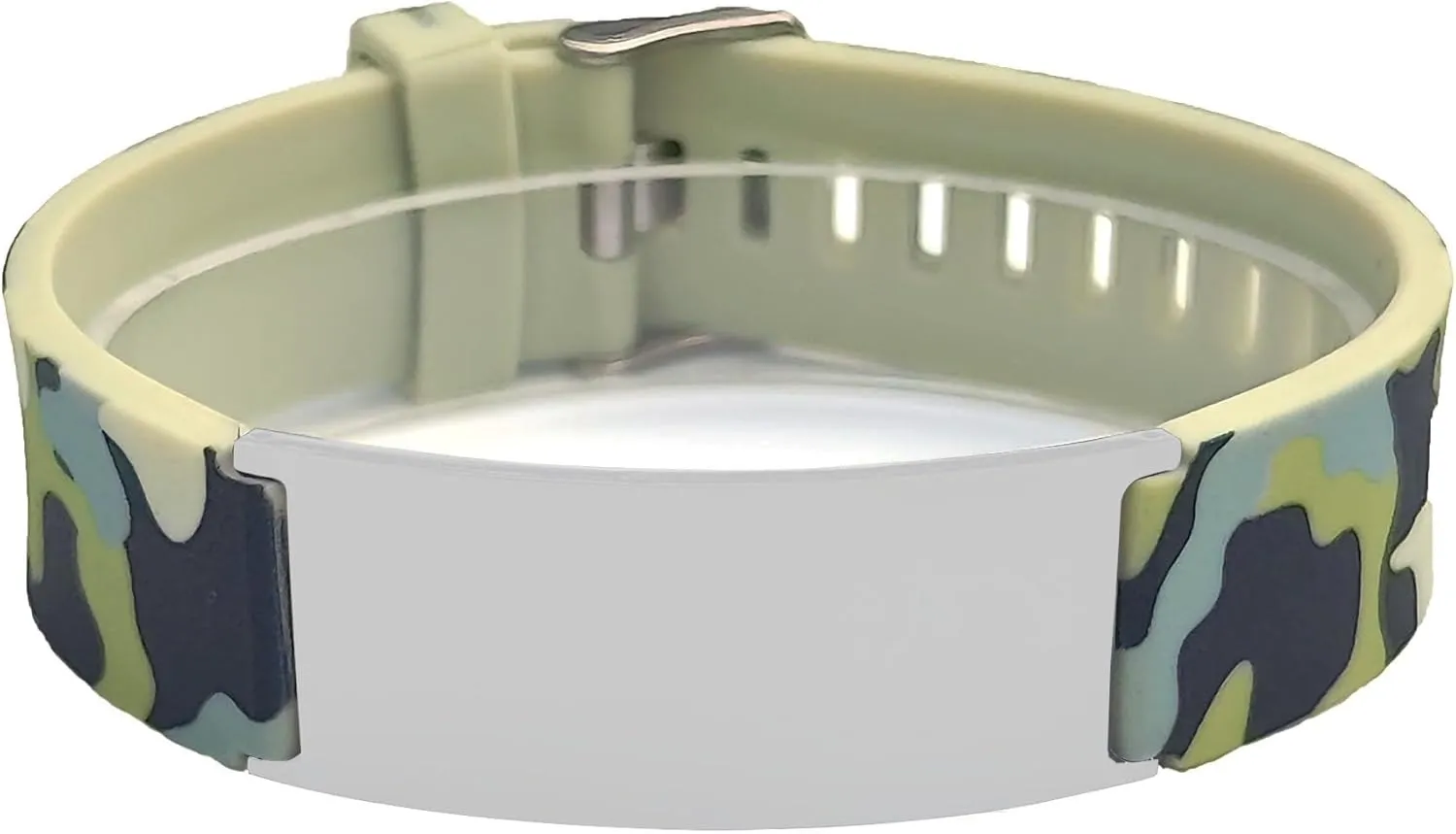 Christian Jesus Fish and Cross/Star of David Jewish/Jesus Formee Cross Specific Symbols Faith Religious Camouflage Silicone Bracelet for Men Women