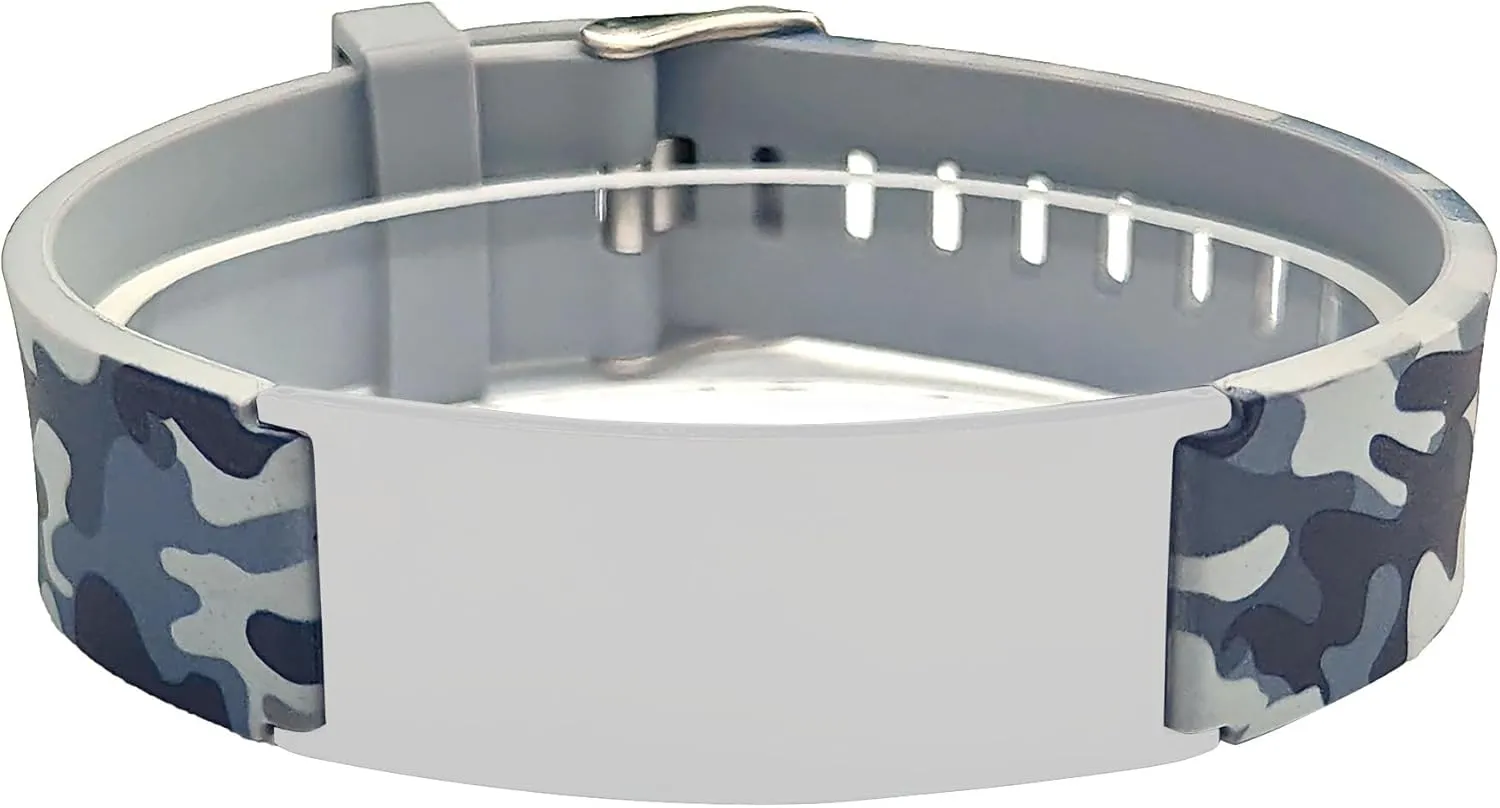 Christian Jesus Fish and Cross/Star of David Jewish/Jesus Formee Cross Specific Symbols Faith Religious Camouflage Silicone Bracelet for Men Women