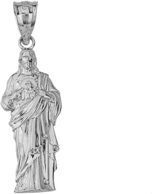 Claddagh Gold - Fine 925 Sterling Silver Jesus Christ Body Charm Pendant