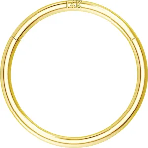 COCHARM 14K Solid Gold 18g/16g Nose Rings 16G Septum Rings Yellow Gold Tragus Helix Cartilage Conch Earring Hoops 18 Gauge Piercing Hoop