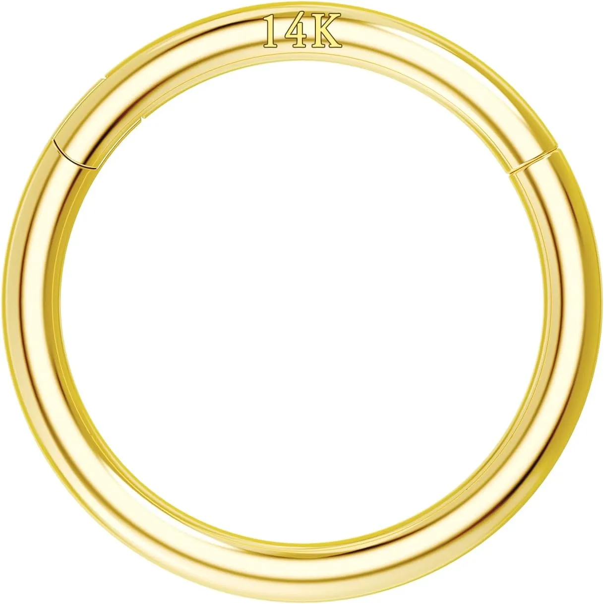 COCHARM 14K Solid Gold 18g/16g Nose Rings 16G Septum Rings Yellow Gold Tragus Helix Cartilage Conch Earring Hoops 18 Gauge Piercing Hoop