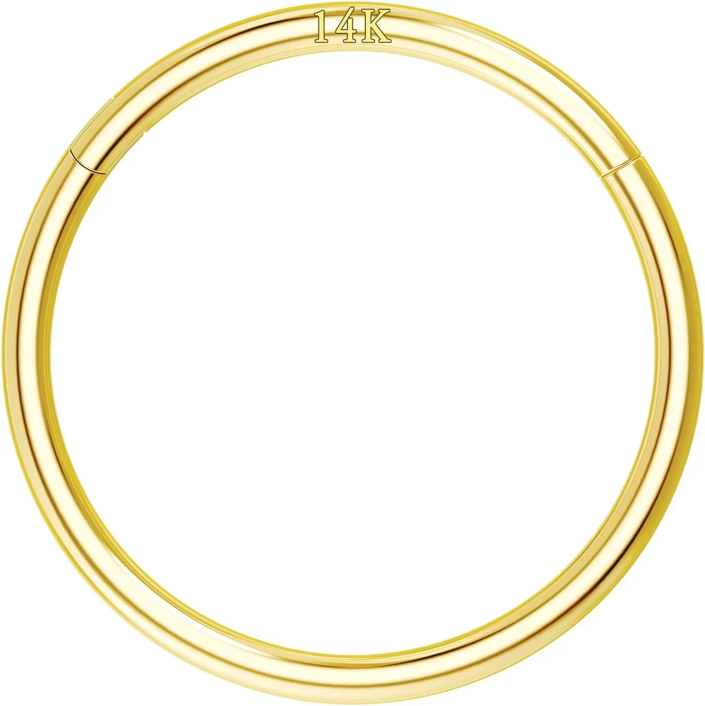 COCHARM 14K Solid Gold 18g/16g Nose Rings 16G Septum Rings Yellow Gold Tragus Helix Cartilage Conch Earring Hoops 18 Gauge Piercing Hoop
