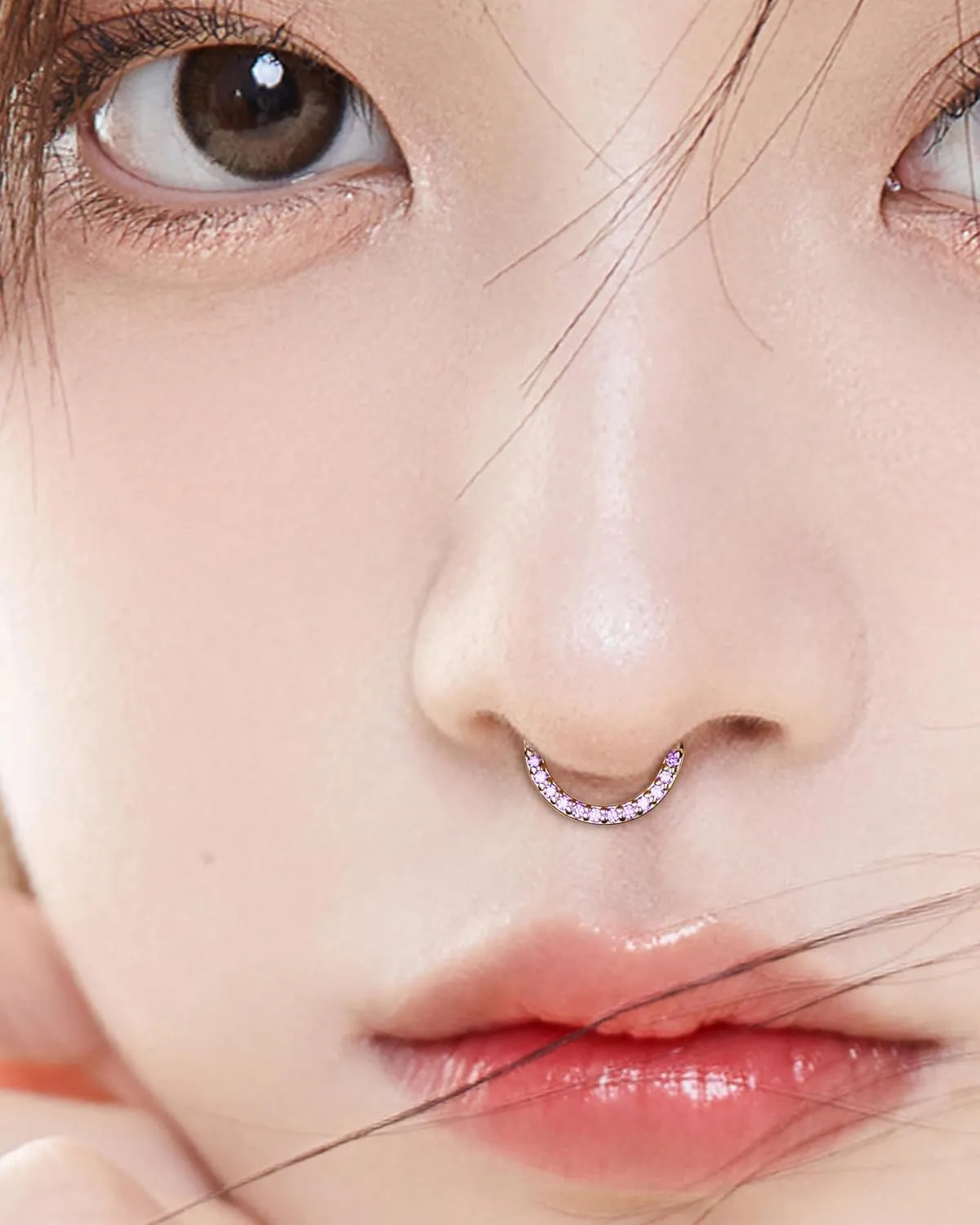 COCHARM 14K Solid Gold 18g/16g Nose Rings 16G Septum Rings Yellow Gold Tragus Helix Cartilage Conch Earring Hoops 18 Gauge Piercing Hoop