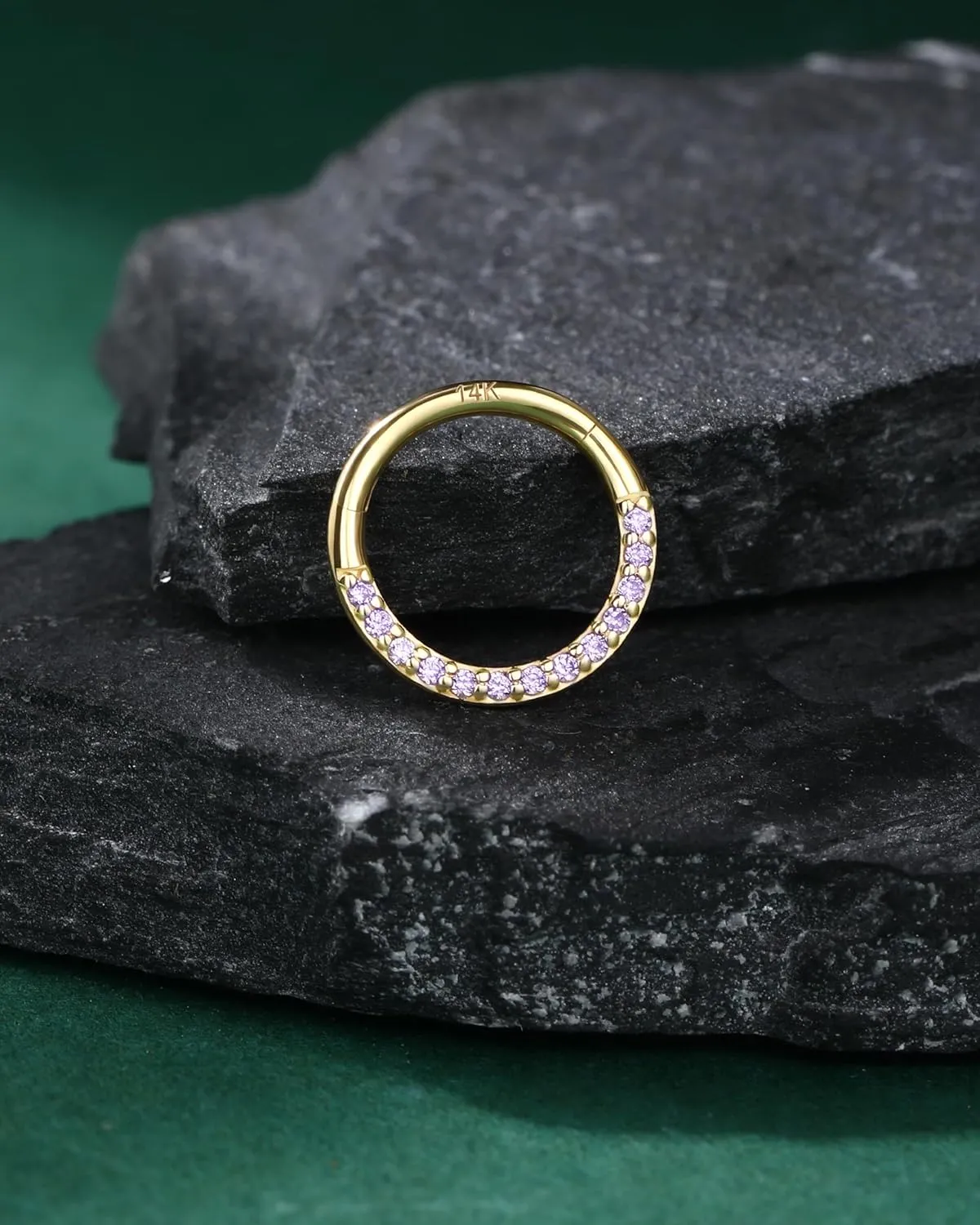 COCHARM 14K Solid Gold 18g/16g Nose Rings 16G Septum Rings Yellow Gold Tragus Helix Cartilage Conch Earring Hoops 18 Gauge Piercing Hoop