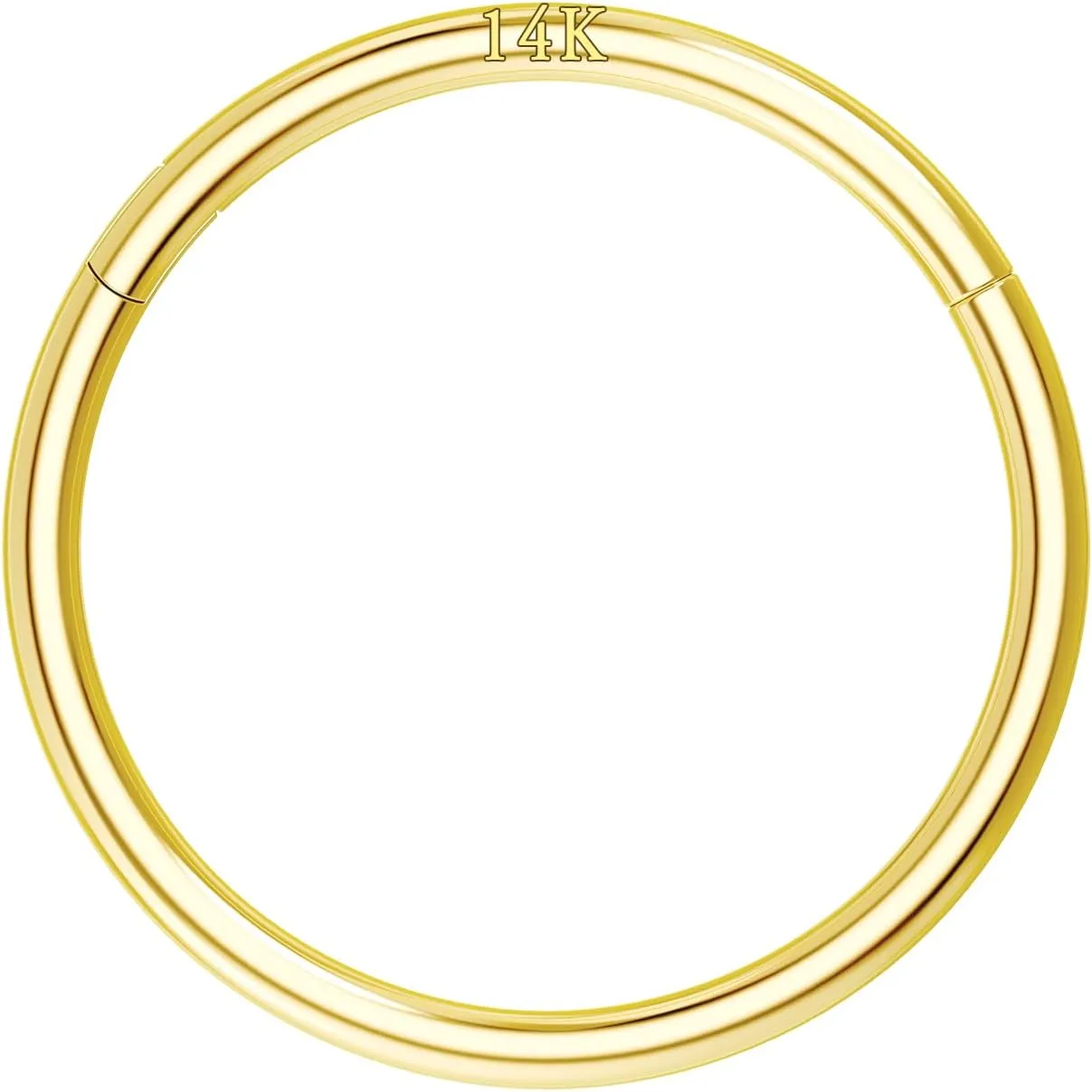 COCHARM 14K Solid Gold 18g/16g Nose Rings 16G Septum Rings Yellow Gold Tragus Helix Cartilage Conch Earring Hoops 18 Gauge Piercing Hoop