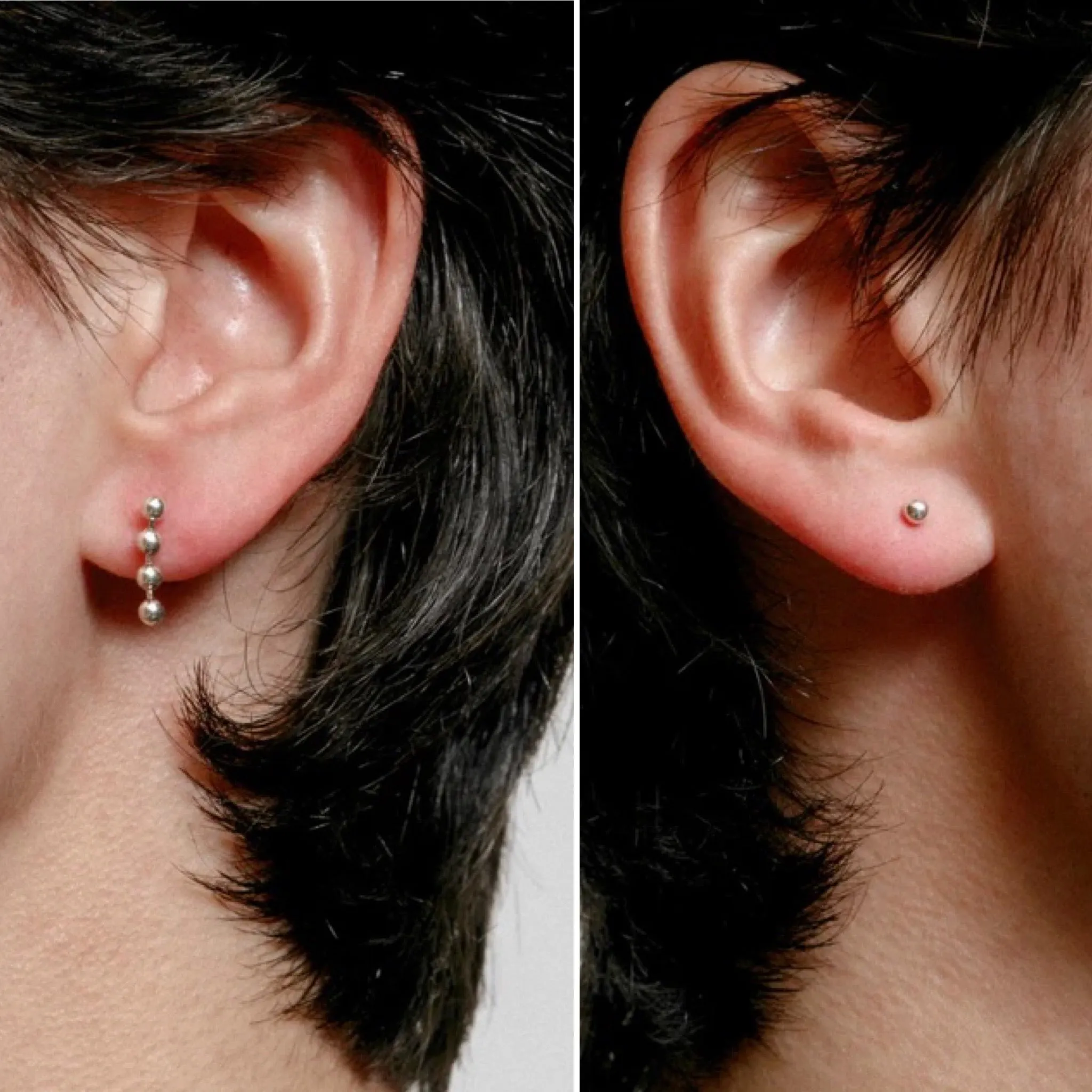 'Cruz Studs' Silver