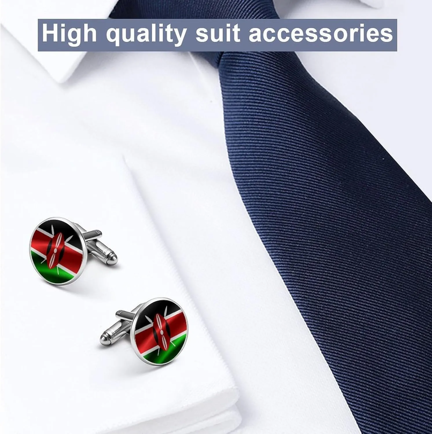 Cuff Links Shirt Studs for Men, Round Cufflinks Jewelry Business Wedding Groomsmen Outfit Accessories