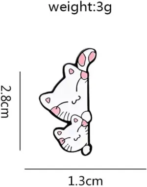 Cute Cartoon Cat Enamel Pin Brooch for Women Girls Fashion Funny Kitten Hide-And-Seek Pet Animal Lapel Badges Pins Novelty Buttons Backpacks Clothes Jackets Hat Decoration Christmas Jewelry Gifts