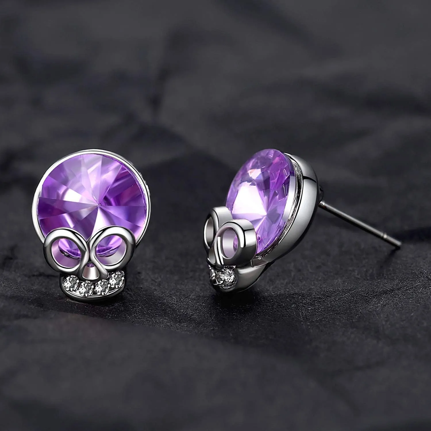 Cute Skull Studs Womens Gothic Cool Statement Skeleton Jewelry Candy Skull Earrings