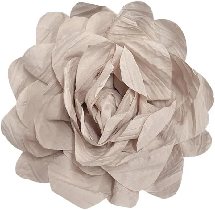 Dainty Handmade Fabric Rose Flower Extra Large Big Brooches Lapel Pins Flowers Oversized Brooch Pin for Women Wedding Party Banquet Dress Suit Clothes Accessories Jewelry Gifts 6.3in