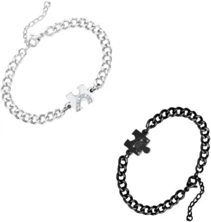 DATOA Couples Matching Bracelets Best Friend Bracelet BFF Bracelet for 2 Split Heart Friendship Valentines Day Gifts