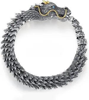 Dragon Bracelet for Men, Domineering Handmade Metal Bracelet, Personalized Creative Jewelry, Men's Gift (Gift Wrap)