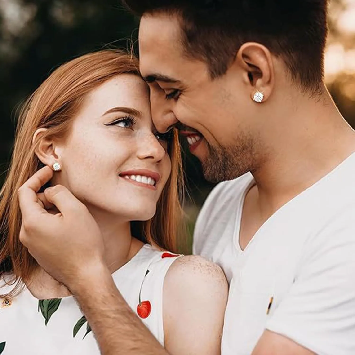 Earrings Studs Set for Women Men, Hypoallergenic 316L Stainless Steel Studs Earrings Cubic Zirconia Simulated Diamond Round CZ Ear Stud for Multiple Piercing