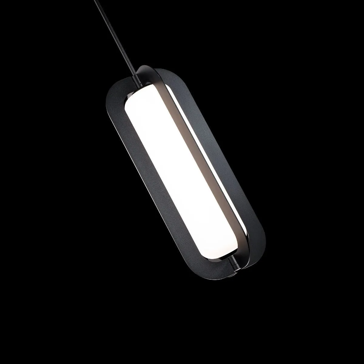 Echelon 22 in. LED Pendant Light Black finish