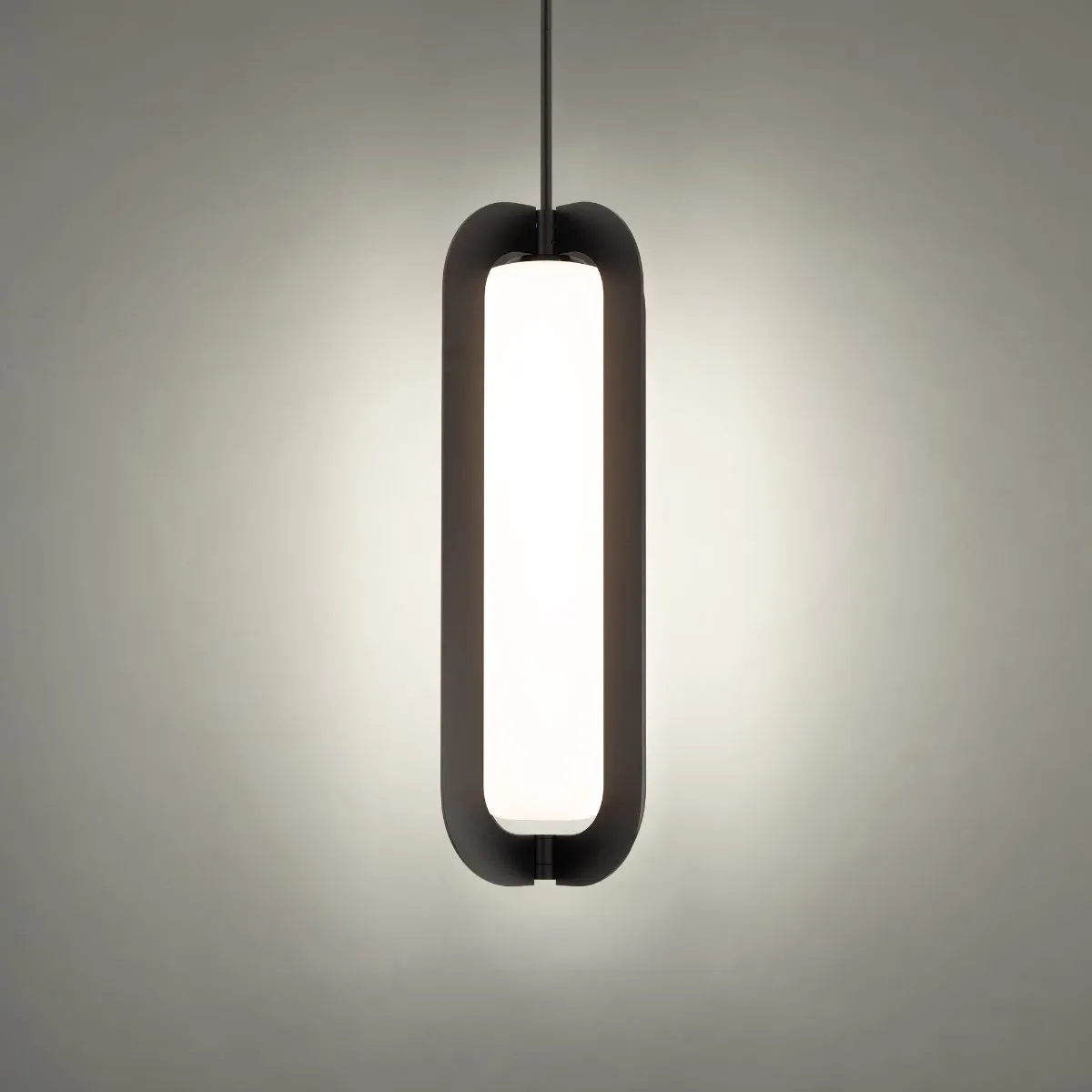 Echelon 22 in. LED Pendant Light Black finish
