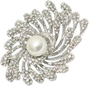 Elegant fireworks Corsage Brooches Jewelry for Women Fashion Pearl Costume Broaches and Pins