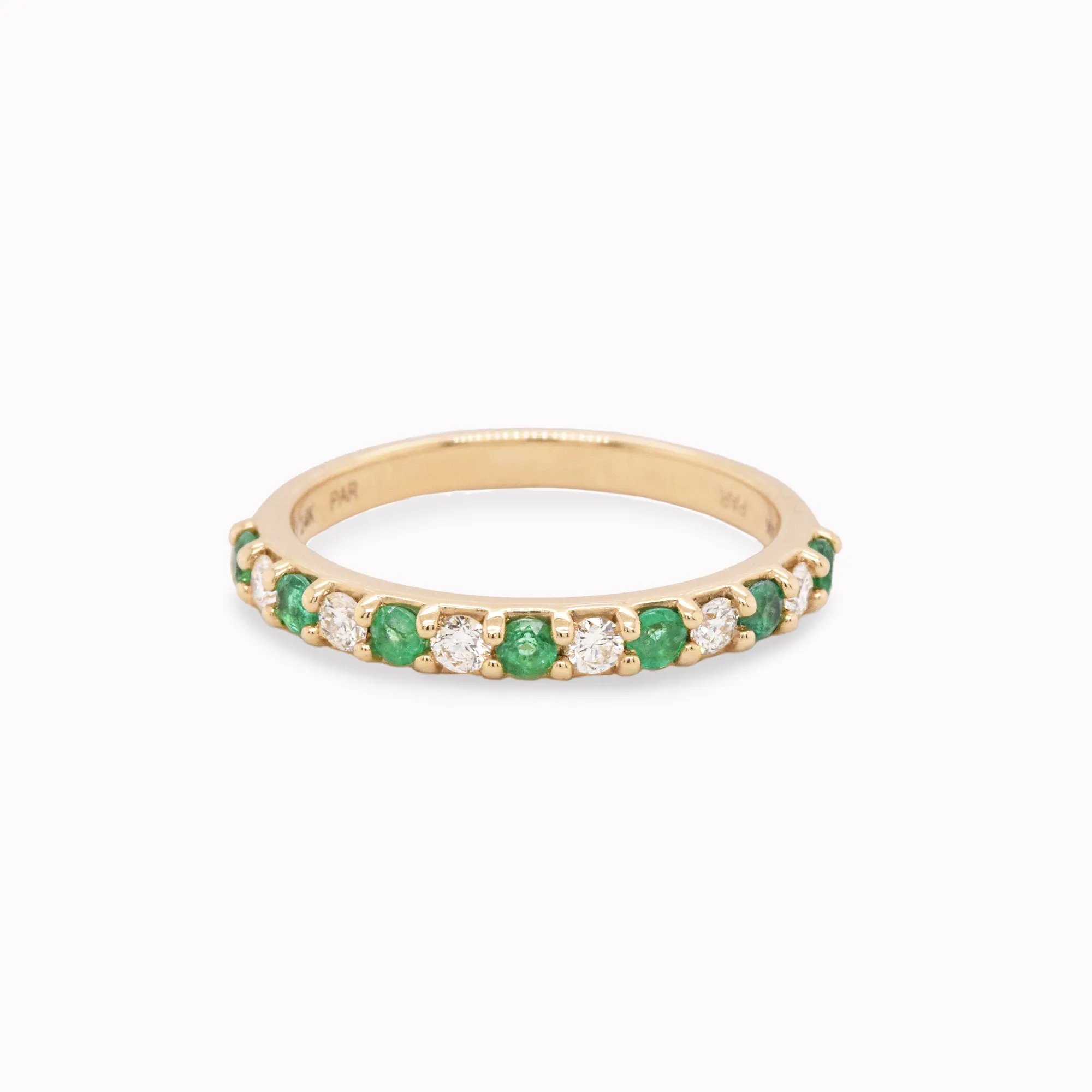 Emerald & Diamond Stack Ring