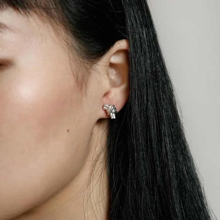 Emery Knot Studs (Silver)