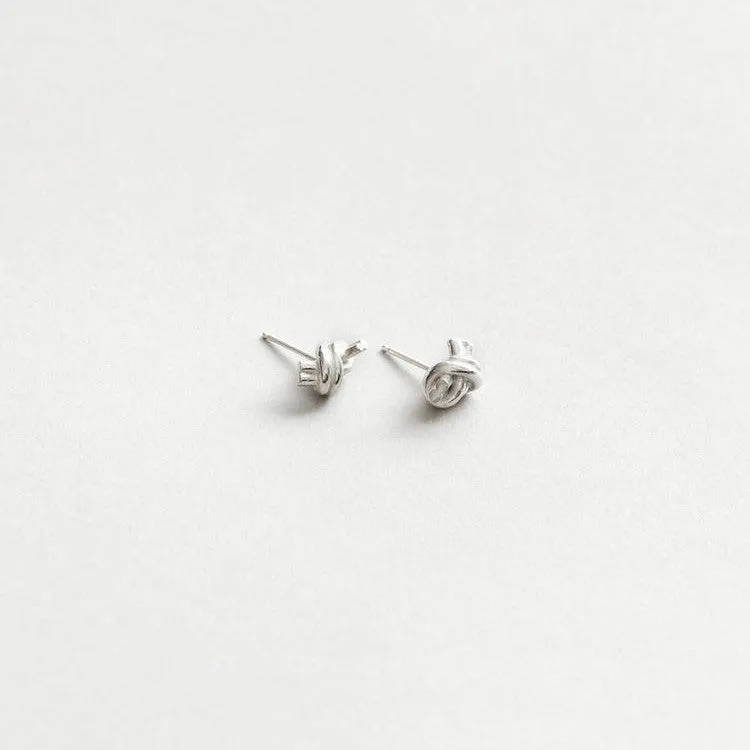 Emery Knot Studs (Silver)
