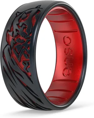 Enso Rings Etched Star Wars - Classic Silicone Ring - Comfortable and Flexible Design