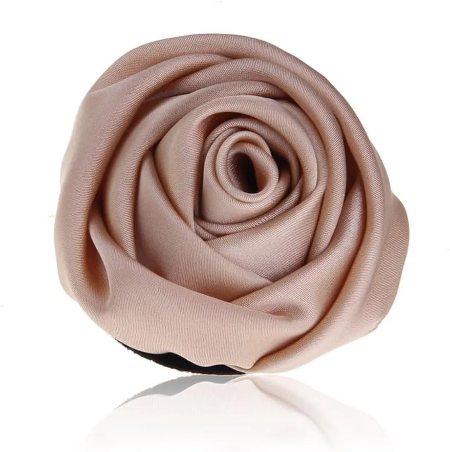 Fabric Rose Flower Brooch Pin for Women Girls Elegant Camellias Clip Corsage Jewelry Wedding Party Dance Banquet Pins for Lady Shirt Collar Clothing Accessories Brooches Fashion Silk Gifts Celebration Favors