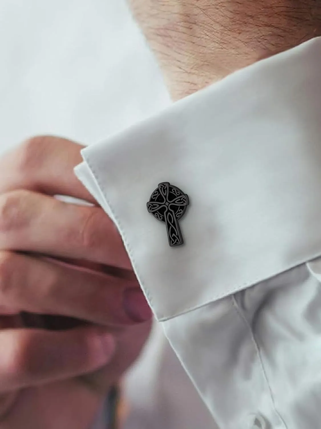FaithHeart Mens Cufflinks, Norse Viking Tuxedo Shirt Cuff Links, Stainless Steel Cuff Links and Shirt Studs, Gift Box