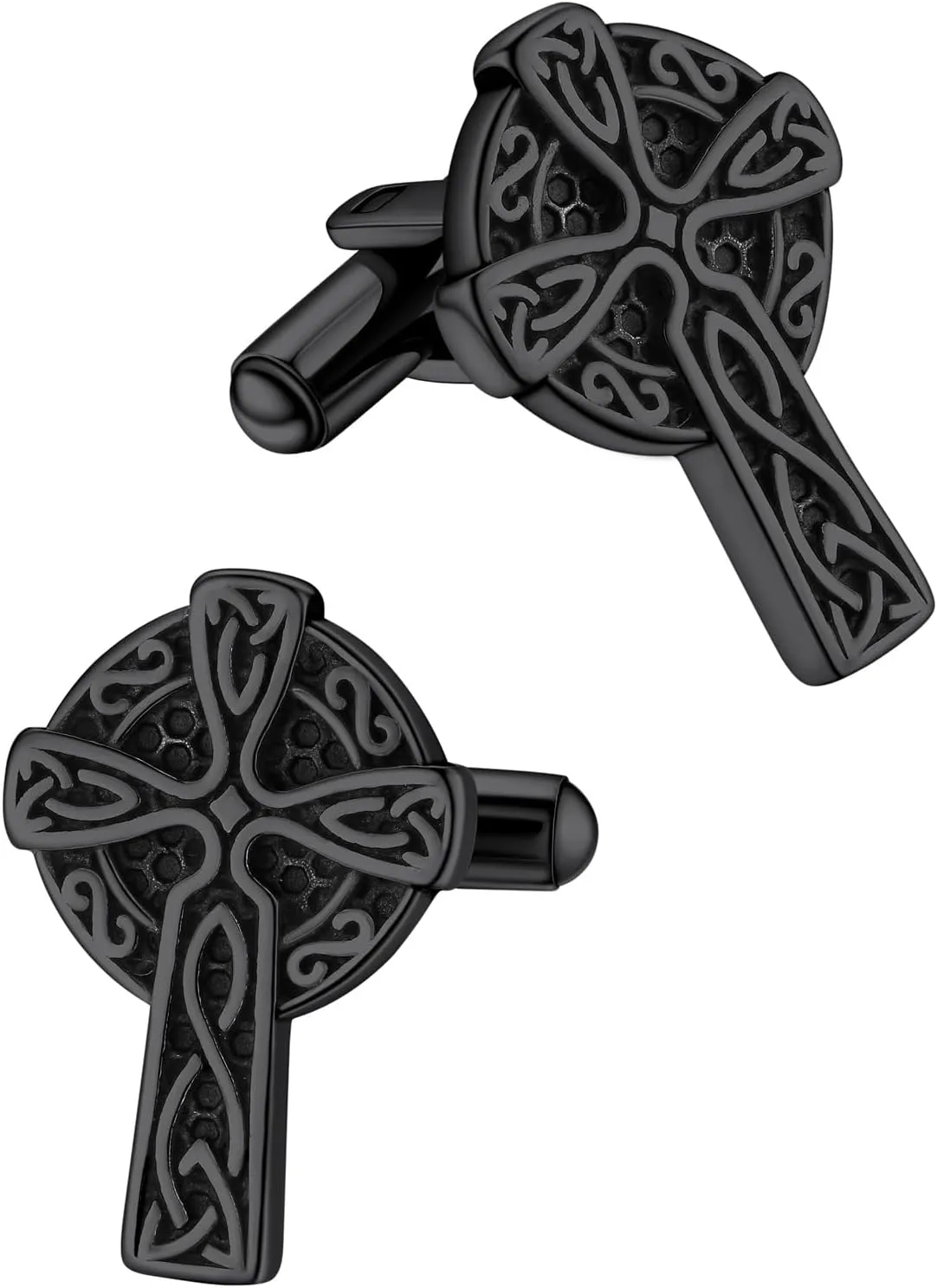 FaithHeart Mens Cufflinks, Norse Viking Tuxedo Shirt Cuff Links, Stainless Steel Cuff Links and Shirt Studs, Gift Box