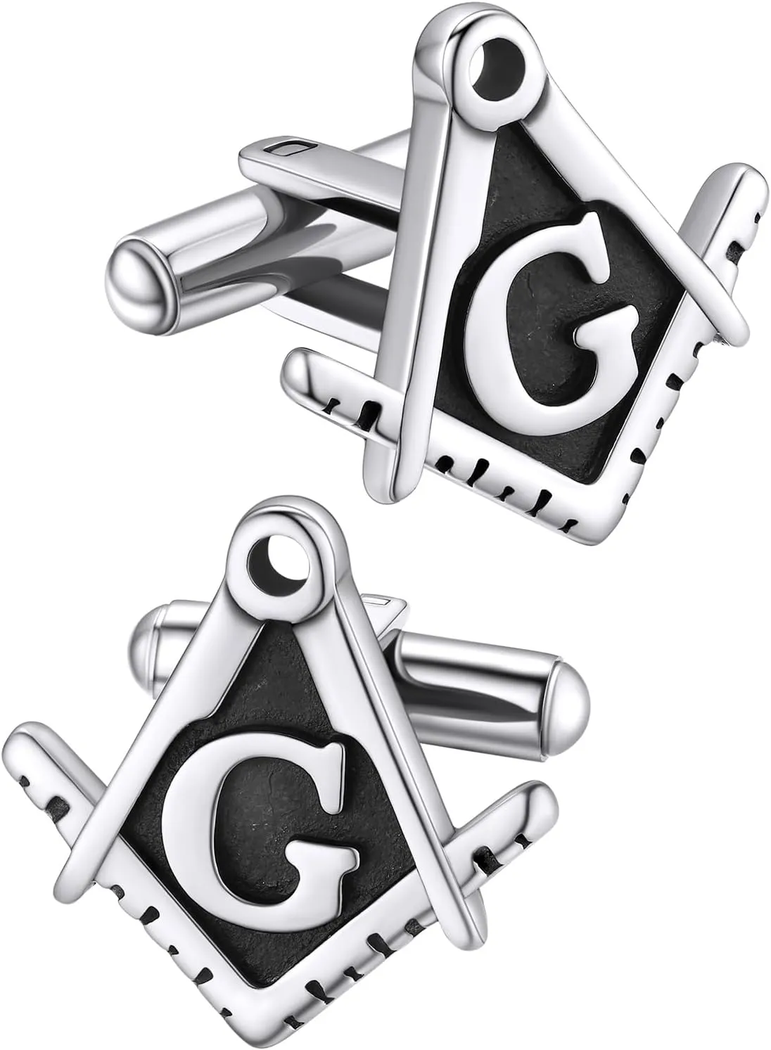 FaithHeart Mens Cufflinks, Norse Viking Tuxedo Shirt Cuff Links, Stainless Steel Cuff Links and Shirt Studs, Gift Box