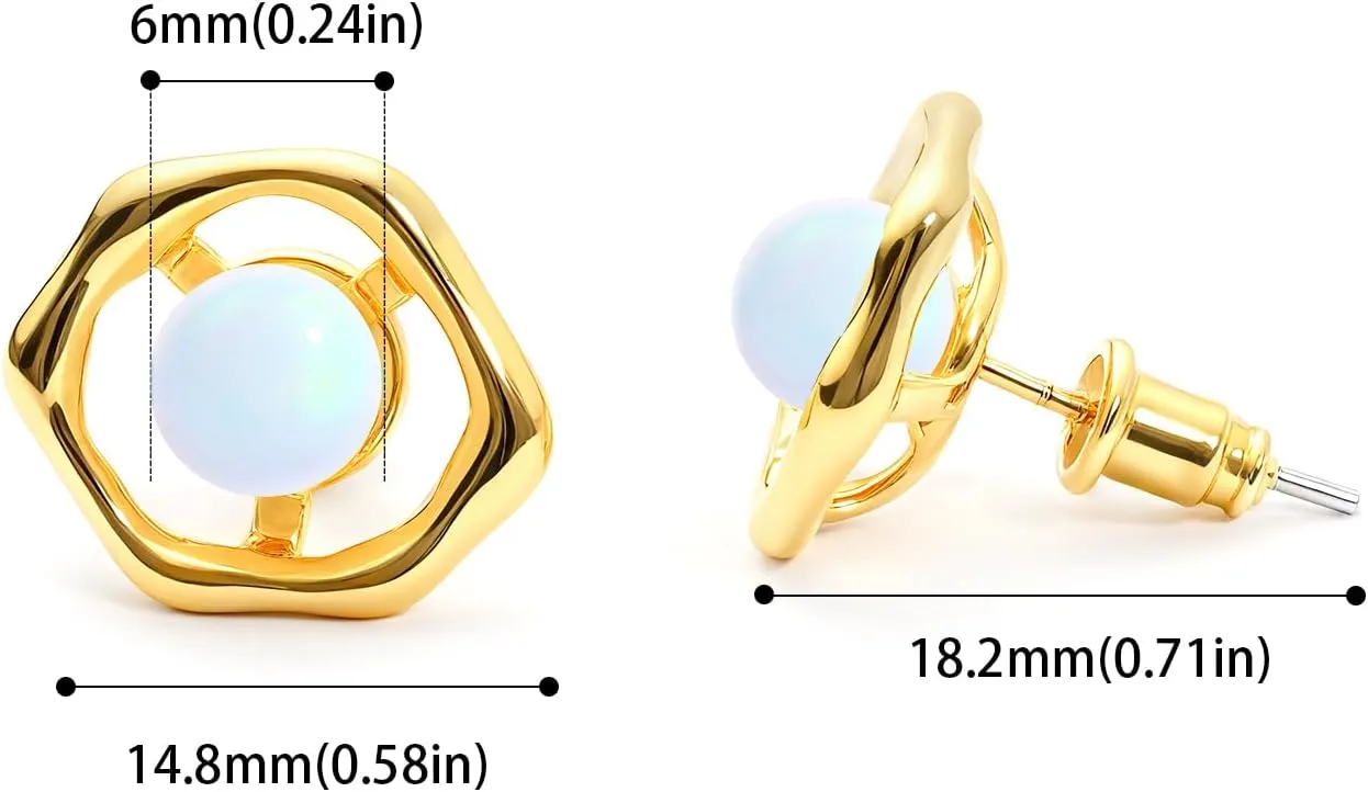 Fashion Stud Earrings for Women 925 Sterling Silver Dainty Earrings Hypoallergenic Jewelry Gifts for Her
