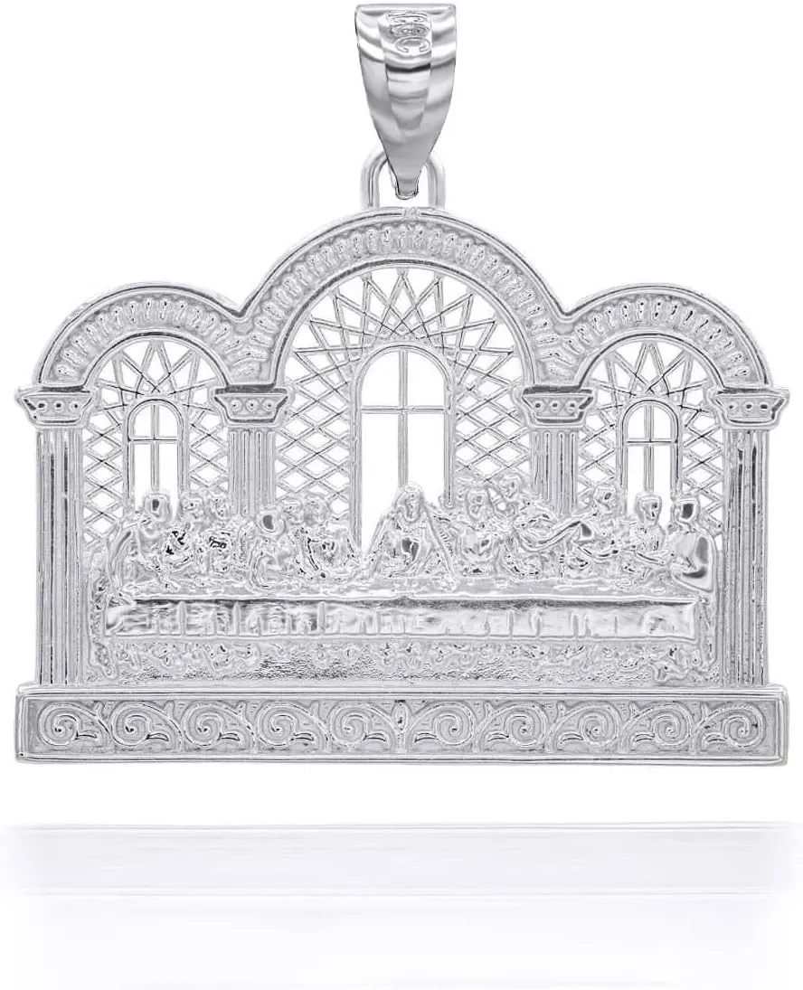 Fine Sterling Silver Last Supper Pendant