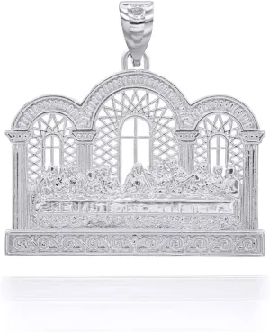 Fine Sterling Silver Last Supper Pendant