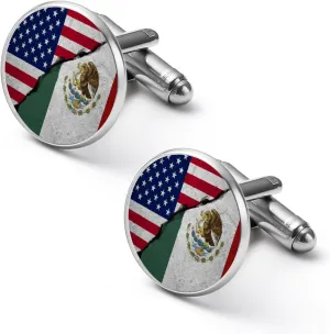 Funny Cuff Links Set for Men, Round Cuff Links Jewelry Accessories Tuxedo Shirt Studs