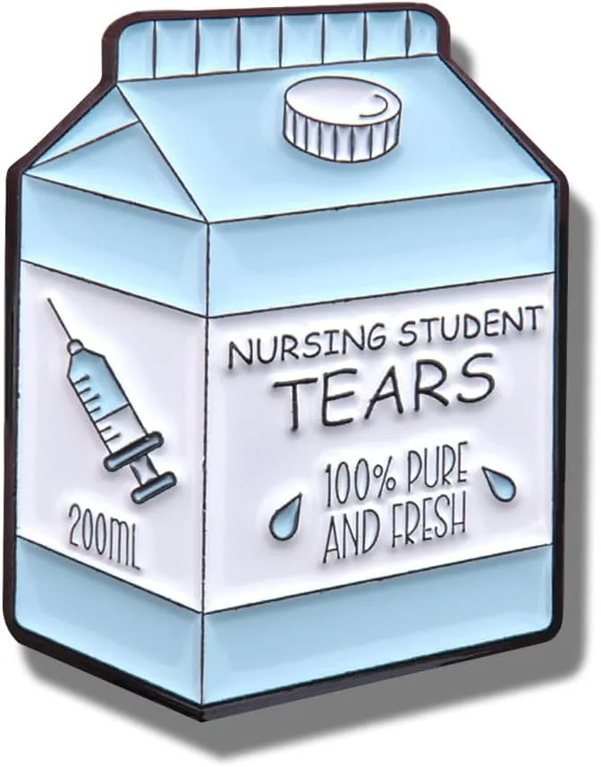 Funny Science Student Gifts Enamel Pins for Women Men Milk Carton Pin for Backpacks Bags Dcor for Hats Clothes Decorations