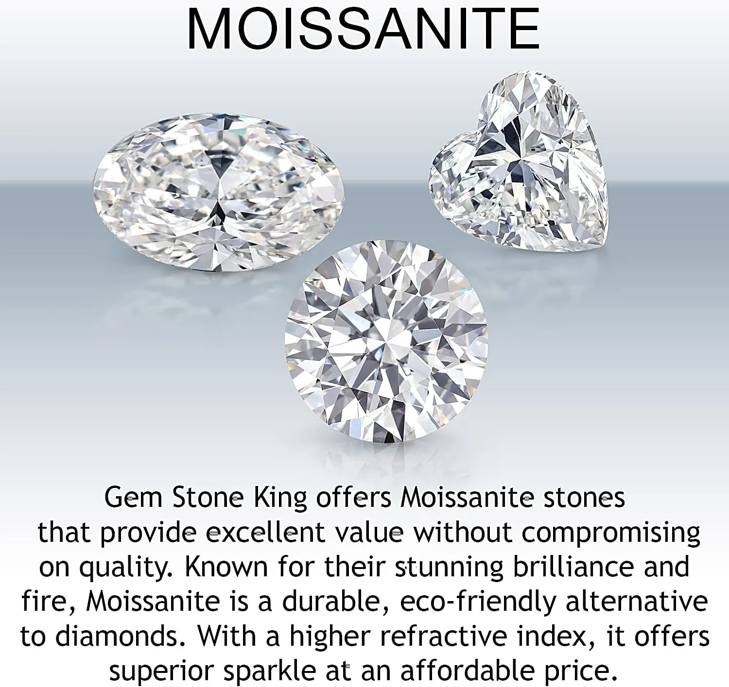 Gem Stone King 18K Rose Gold Plated Silver Round 6MM Gemstone Birthstone Stud Earrings with White Moissanite Removable Earrings Jackets For Women
