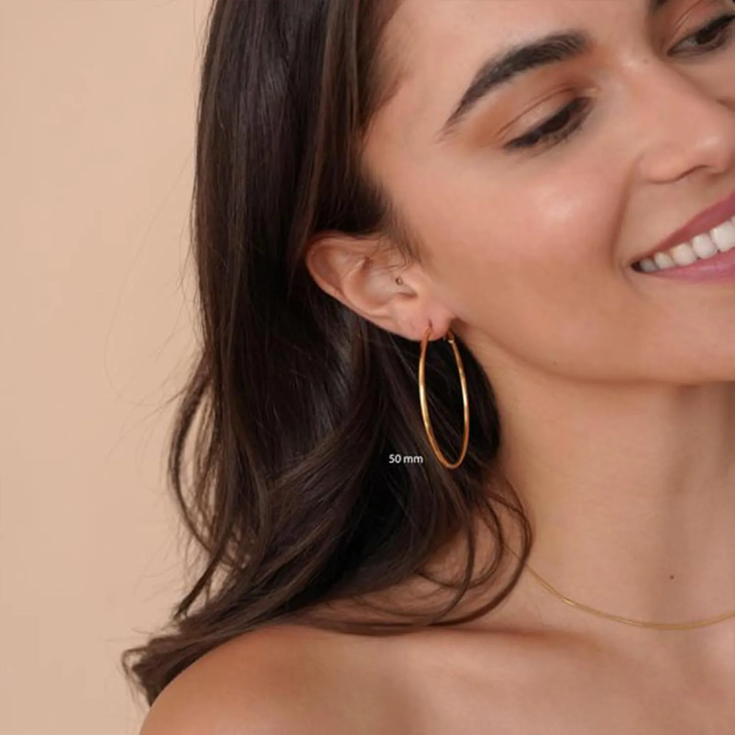 Gold Hoop Earrings Set for Women, 12 Pairs Hypoallergenic Large/Big Thin Thick Gold Hoops Earrings Loop Pack for Jewelry Gift 40mm/50mm