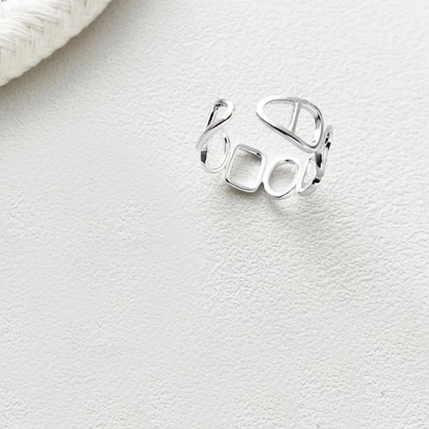 Handmade 925 Sterling Silver Ring Boho Thumb Band Open Statement Rings for Women Jewelry Christmas Gifts