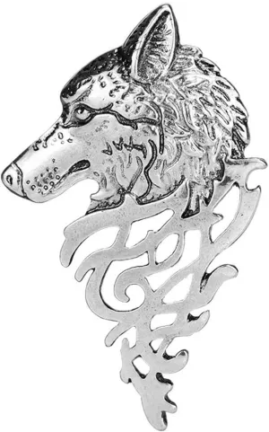 HETICA Vintage Animal Dragon Skull Wolf Crown Lion Brooch - Gold Silver Rhinestone Brooch for Men Women Suit Tie Dress Lapel Pin Fashion Jewelry