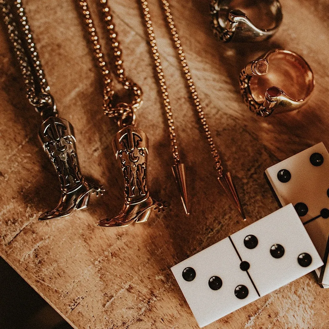 Hoedown Cowboy Boot Necklace