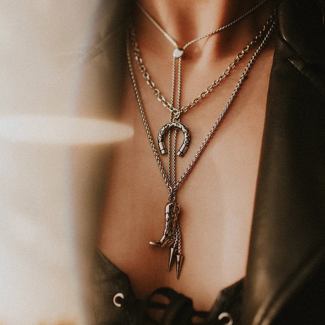 Hoedown Cowboy Boot Necklace