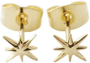 HONEYCAT Celestial Starburst Studs in Gold, Rose Gold, or Silver | Minimalist, Delicate Jewelry