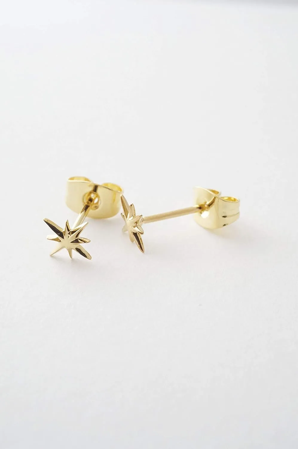 HONEYCAT Celestial Starburst Studs in Gold, Rose Gold, or Silver | Minimalist, Delicate Jewelry