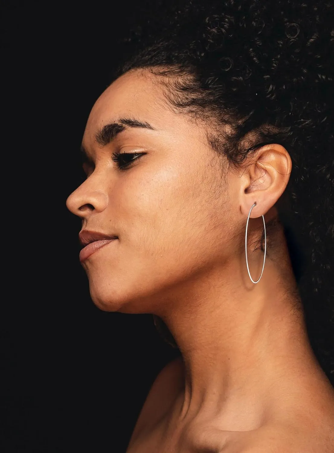 Hoop Earrings for Women 14K Gold Plated Tear Drop Hoops Big Thick Earrings Large Lightwight Dangle Gold Statement Jewelry for Women